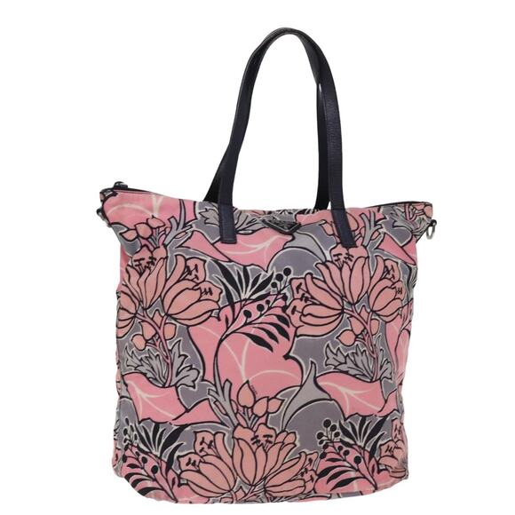 PRADA Tote Bag Nylon Pink - Picture 1 of 9